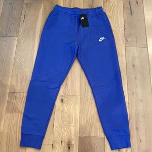 Nike fleece blue sweatpants